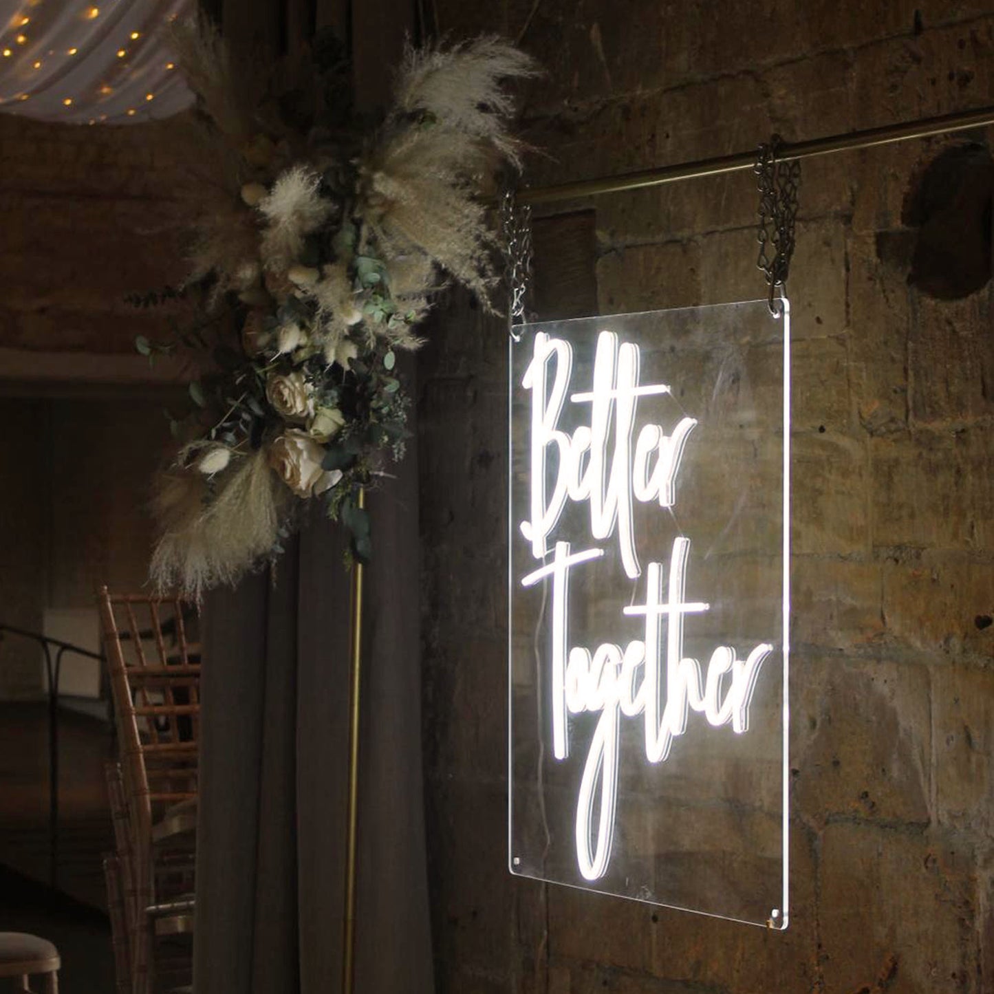 Floral Back Drops & Neon Signs